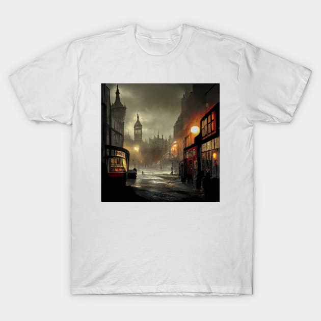 Old English Town VI T-Shirt by Salogwyn